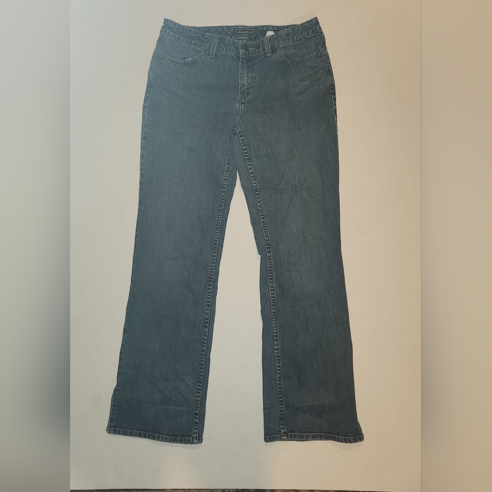 Eddie Bauer Split Hem Boot Cut Bootcut Jeans Size 8 EUC